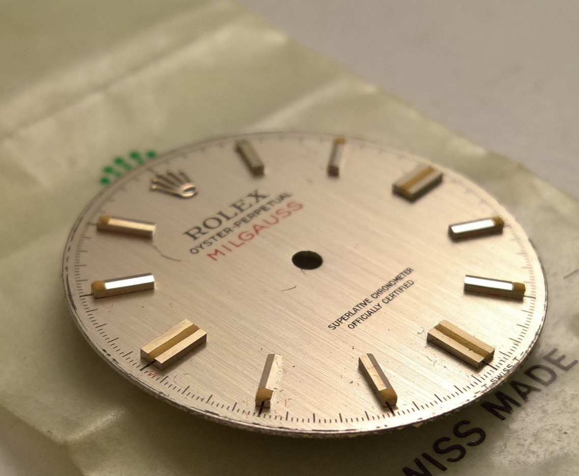 ULTRA RARE VINTAGE ROLEX MILGAUSS 1019 WHITE TRIXXIO DIAL USED CONDITION image 6