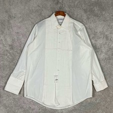 Brooks Brothers Tuxedo Shirt Mens 16-32 White Pleated Front Cotton NEW