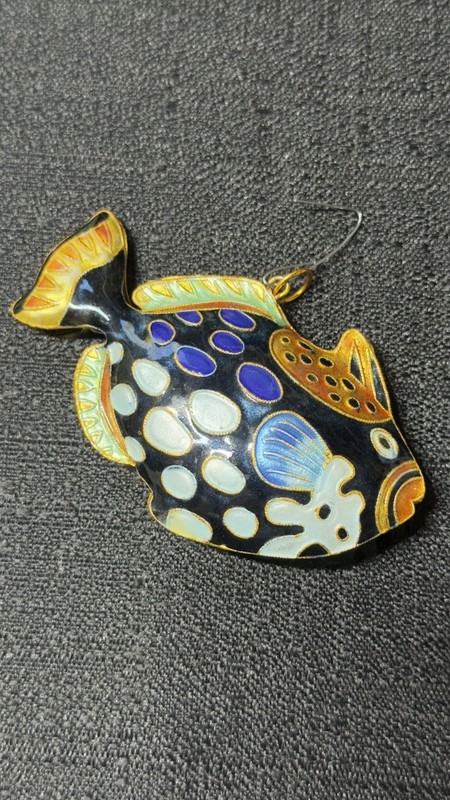 Cloisonné fish ornament Humuhumunukunukuapuaa