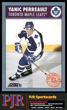 Yanic Perreault 1992-93 Score Canadian #487 Toronto Maple Leafs Rookie