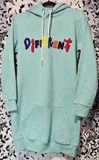 Hoodie Pullover Mint Green With Different Embroidered Small Unisex