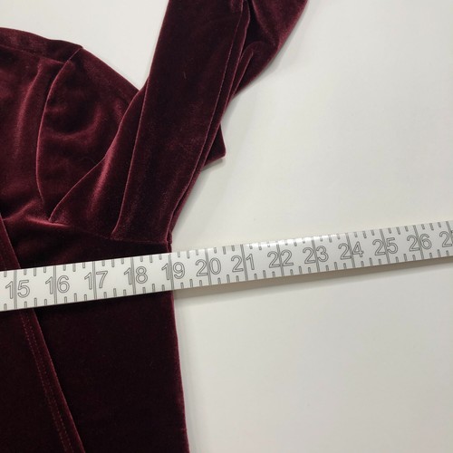 Cárdigan de terciopelo Susan Graver pequeño para mujer frente abierto top blusa roja - Imagen 7 de 15