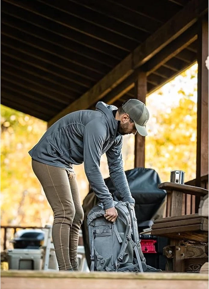 Men's 250gsm Midweight Merino Long John Bottoms - Perfect for Hunting & Fishing - Image 4 of 4