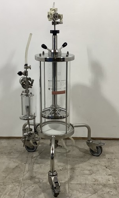 #ad #ad GE Schott Duran BPG 200 500 Glass Chromatography Column 16L amp; Air trap w Stand $2000.00