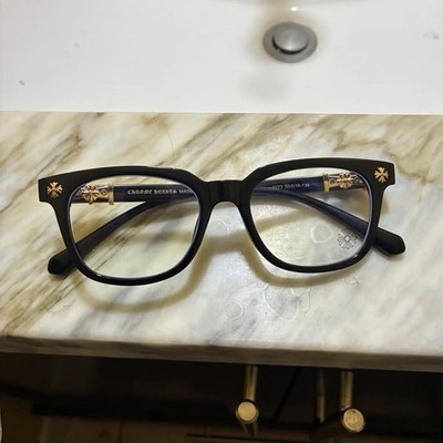 Chrome Hearts 2777 Black Full Rim Eyeglasses Frames 53-18-138 Cross