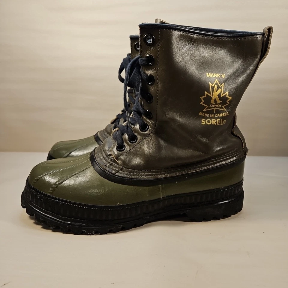 Botas de nieve Sorel Kaufman Mark V de colección hechas en Canadá para hombre 11 sin plantillas Foto 3 de 4