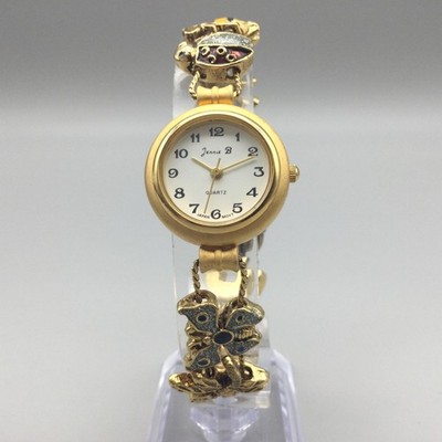 Vtg Jennie B Garden Friends Watch Women 24mm Butterfly New  display picture 1