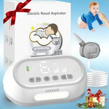 Safe Soft Baby Nasal Aspirator Electric,6 Suction, Rechargeable Soothing Music