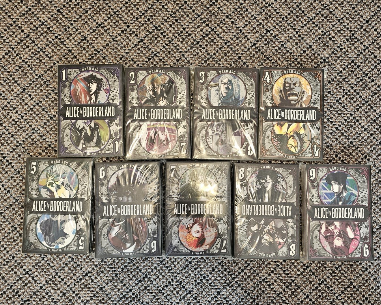 Alicia en Borderland Manga Vol.1-9 Omnibus Juego Completo Inglés Cómic NUEVO SELLADO