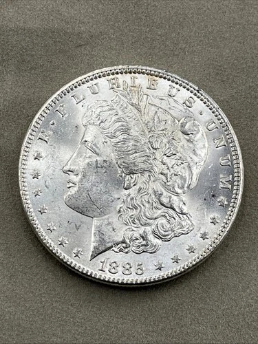1885-P  BEAUTIFUL  UNCIRCULATED  MORGAN SILVER DOLLAR. 90% SILVER