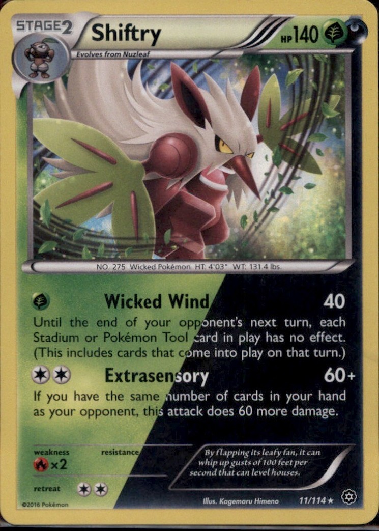 Shiftry Holo Rare XY - Steam Siege 11/114 NM