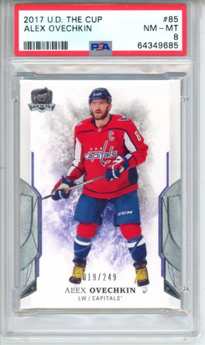 2017-18 Upper Deck The Cup #85 Alex Ovechkin 19/249 Hockey PSA 8