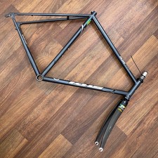 KHS Flite 800 Reynolds 853 Steel Road Bike Frame Ozuo Comp Carbon Fork Size 60cm
