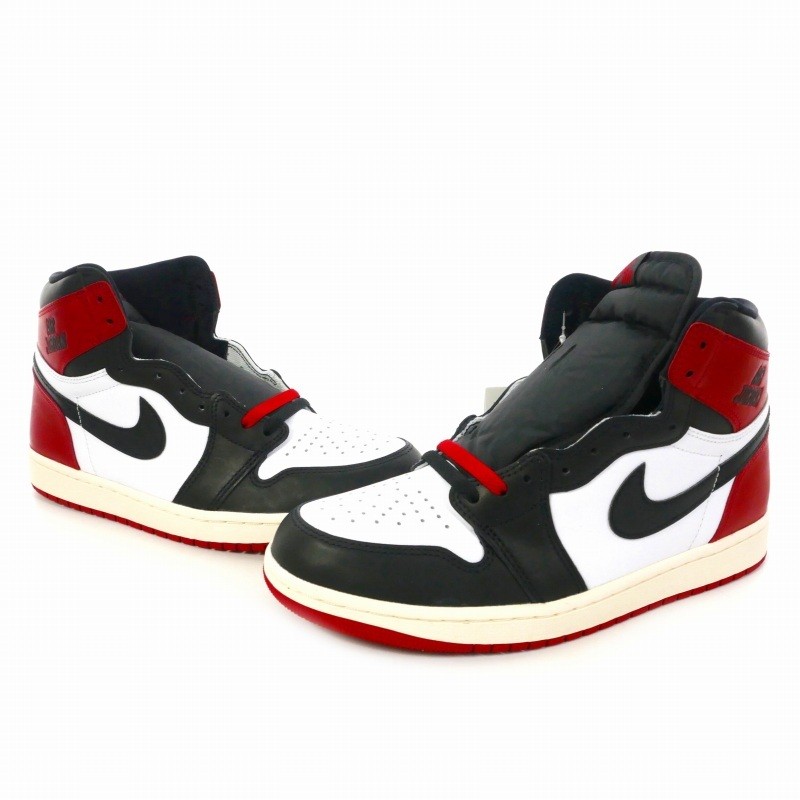 Nike Air Jordan 1 Retro High OG Black Toe Reimagined Sneakers US8.5 26.5cm Blac