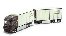 TEKNO,DAF XG+ 6x4 rigid truck with 1+2 axle refrigerated trailer KASPER H.NIE...