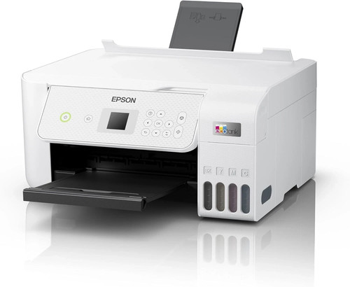 EPSON EcoTank ET-2876 All-in-One WLAN Tintenstrahldrucker + neuer kompletter Satz Tinten