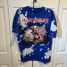 Camisa Iron Maiden Iron Maiden Trooper Camiseta Gráfica Cerveza Azul Blanco Grande Nueva Sin Etiquetas