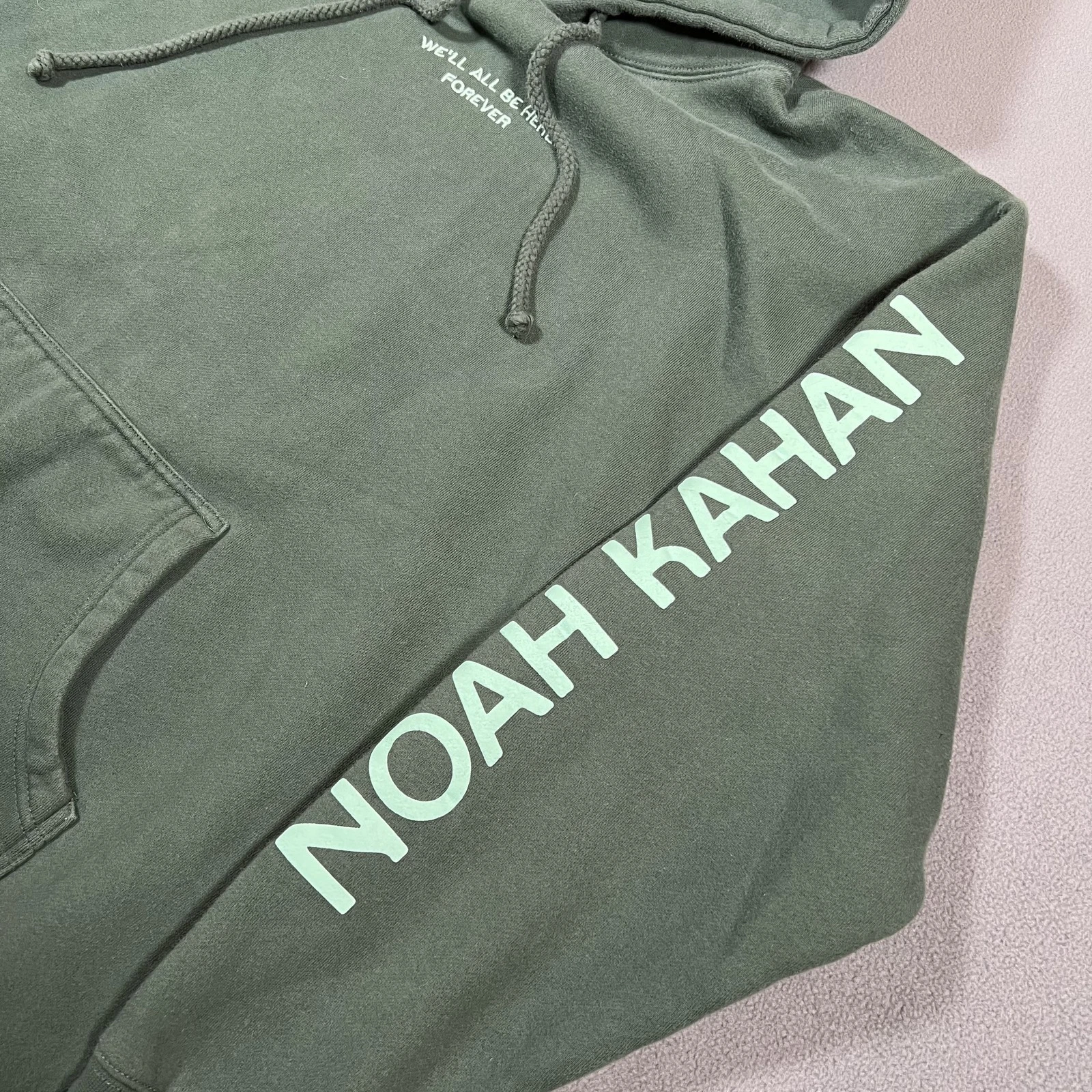 Noah Kahan We'll All Be Here Forever Hoodie Green Stick Season Tour Merch