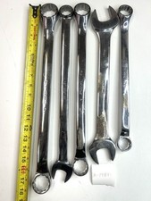 A-1981 Snap-on Large SAE Combin Wrench Lot 15/16 1” 1-1/8 1-3/16 1-1/4 1-5/16