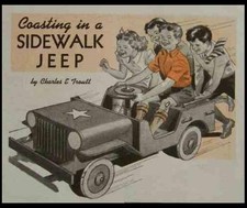 Army Jeep Sidewalk Car 1944 How-to build PLANS Wooden Coaster