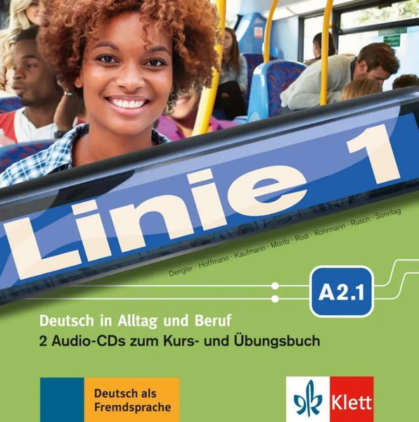 Linie 1 - 2 Audio-Cds Zum Kurs- Und ÜBungsbuch A2.1 | Dengler | Audio-Cd | 2016-image