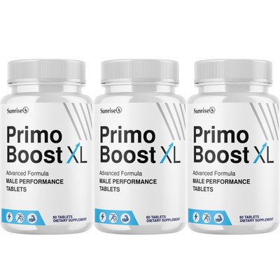 PrimoBoost XL Male Performance Support, (3 Pack) Official Endurance Supplement