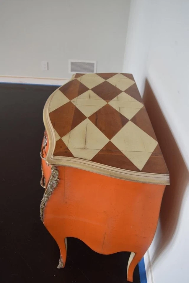 Antiguo cofre bomba barroco Luis XV Foto 3 de 4