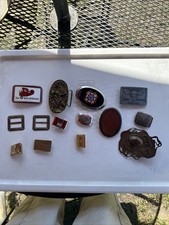 belt buckle lot vintage 14 Belt Buckle Look At Pics