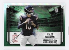 Caleb Williams 2025 Topps Green Parallel Rookie Card GA-1 - Chicago Bears QB RC