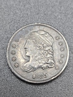1835 Capped Bust Silver Half Dime 5c