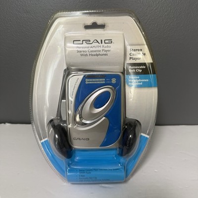Vtg Portable Cassette Player Digital AM/FM Radio Stereo CRAIG JH6422 Sealed NOS 