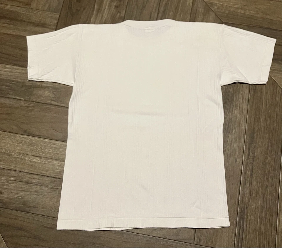 Camiseta vintage años 40 50 acanalada todo algodón para hombre mediana muy bonita Foto 3 de 4