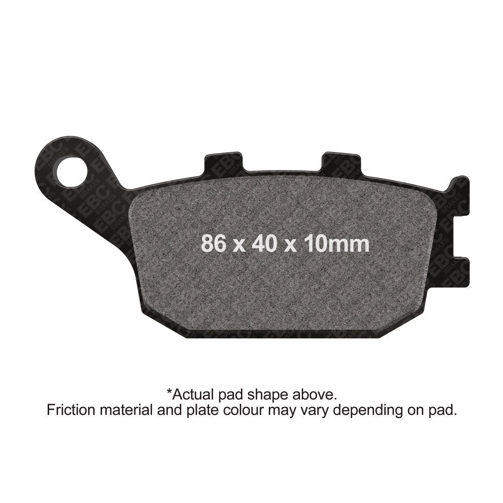 EBC V Pad Semi Sintered Brake Pads Rear Left for Honda CBF 1000 2006 - 2011