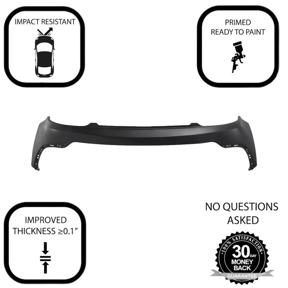 Front Upper Bumper Cover for 2017-2019 Kia Soul Base EX LX 86511B2500 KI1014102 - Image 3 of 4