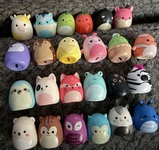 Squishmallows Squish-a-Longs Mini-Squish 1-Inch Figures Lot Of 28  Accessories