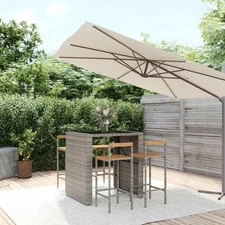 Garden Bar Set Grey