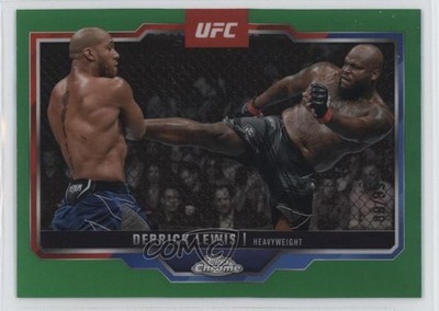 2025 Topps Chrome UFC Green Refractor 89/99 Derrick Lewis #104 lh0