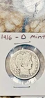 1916-D Barber Quarter 90% Silver Better Date Denver Mint US Coin
