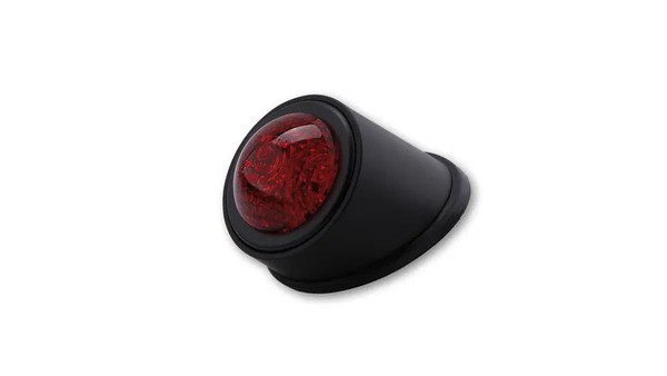 Highsider Smart Led-RüCklicht OLD School TYP1, Schwarz, Rotes Glas, E-Gepr. 255--image