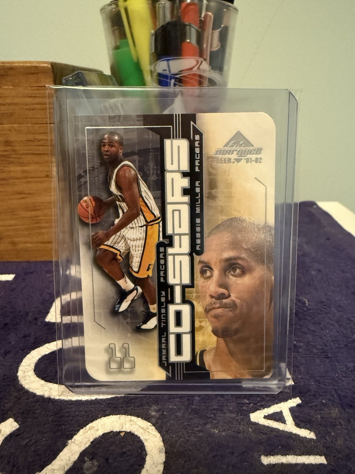 2001-02 Fleer Marquee Co-Stars Jamaal Tinsley Reggie Miller #5CS HOF Pacers 1643