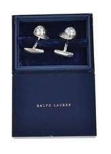 Ralph Lauren Vintage Sterling Silver .925 Jockey Helmet Hat Cufflinks New