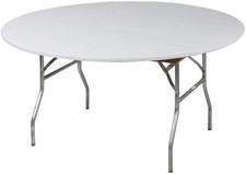Kwik Covers 48" Round Fitted Plastic Table Covers Bundle of 5