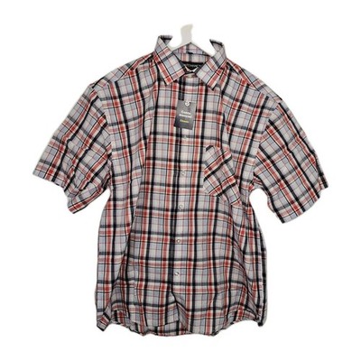 EK11487 Herren Hemd von Conte Mancini, Blau/Rot, Gr. 45/46