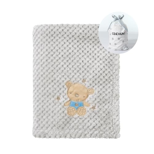 30''X40'' Cute Cozy Fluffy Warm Baby Blanket for Girls Boys Infants Baby Bear