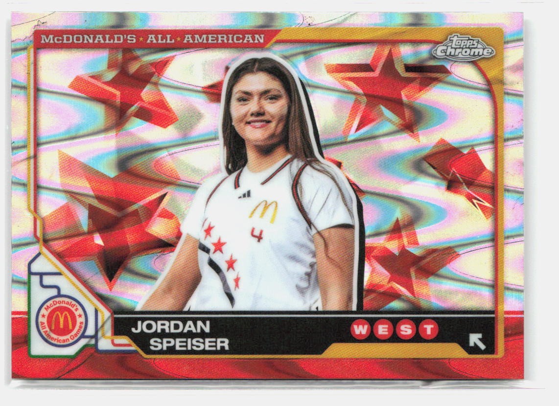 2025 Topps Chrome McDonald's All American #75 Jordan Speiser Raywave