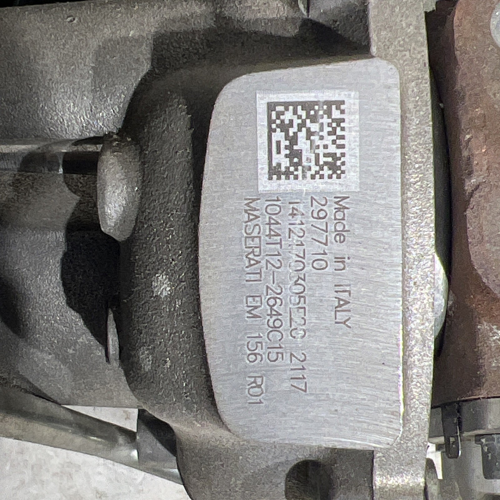 Maserati Ghibli S Q4 2017 Right Turbocharger