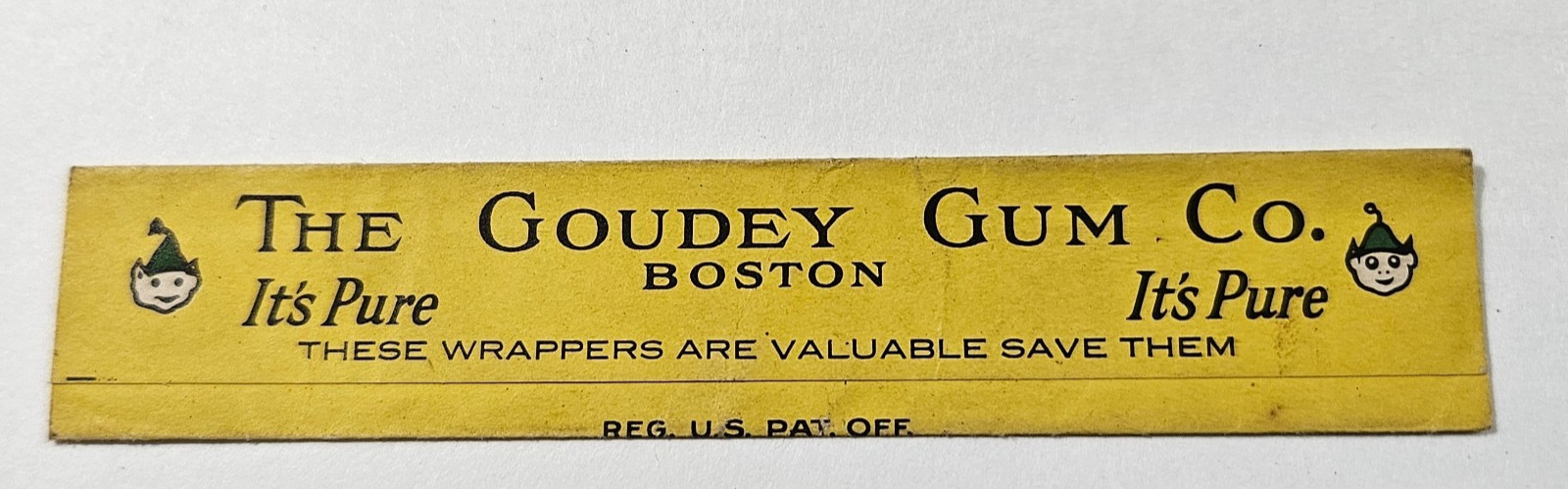 Five 5 Original Oh Boy Gum Wrappers Goudey Gum Co Empty Nice