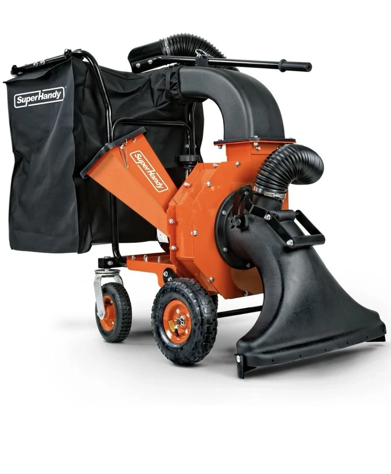 NUEVO Super Práctico 23 pulgadas 209cc 7HP Caminar detrás de hojas Aspiradora y astilladora de madera #GUO128 Foto 2 de 4