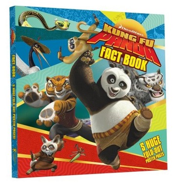 KUNG FU PANDA FACT BOOK: 5 HUGE FOLD-OUT POSTER PAGES By Randy Meredith *VG+*