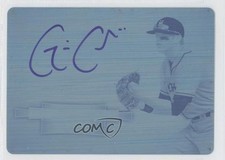 2012 Bowman Sterling Prospect Printing Plate Cyan 1/1 Gavin Cecchini Auto 0t3